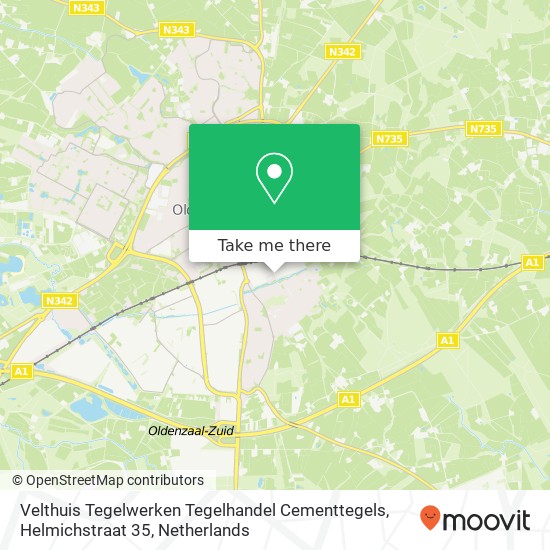 Velthuis Tegelwerken Tegelhandel Cementtegels, Helmichstraat 35 map