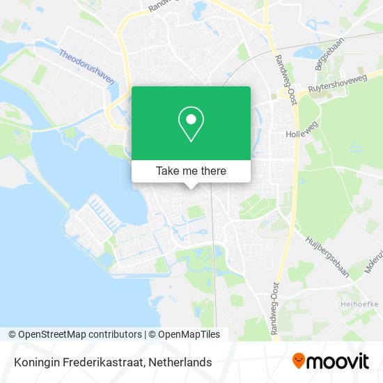Koningin Frederikastraat map