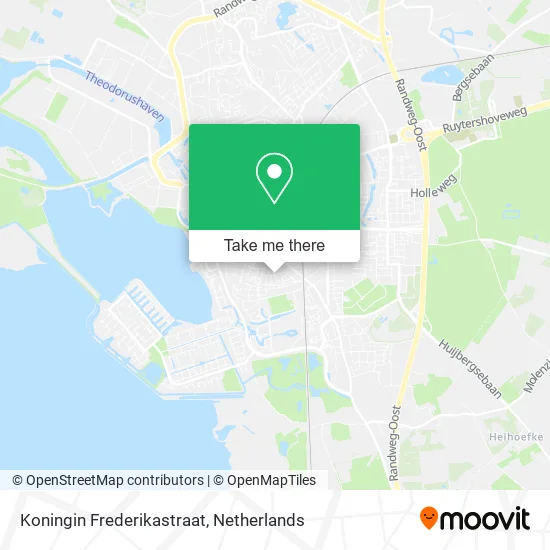 Koningin Frederikastraat Karte