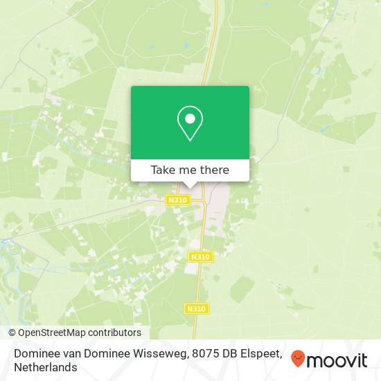 Dominee van Dominee Wisseweg, 8075 DB Elspeet map