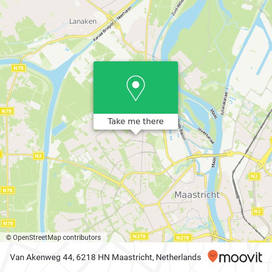 Van Akenweg 44, 6218 HN Maastricht map