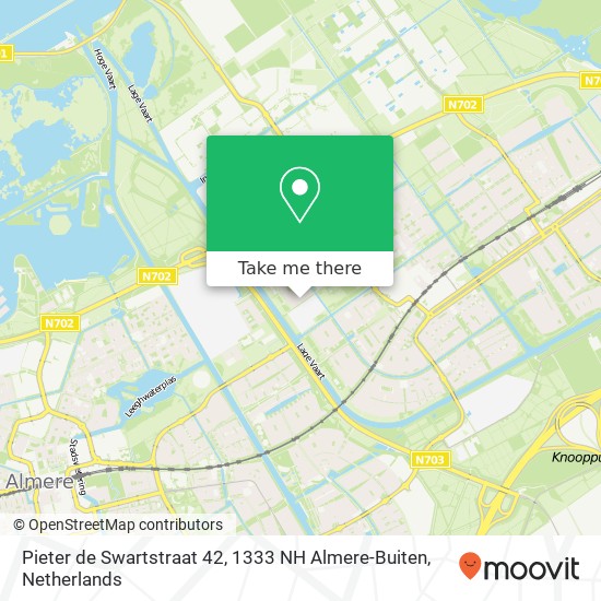 Pieter de Swartstraat 42, 1333 NH Almere-Buiten map