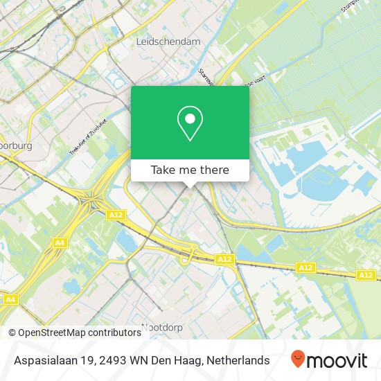 Aspasialaan 19, 2493 WN Den Haag map