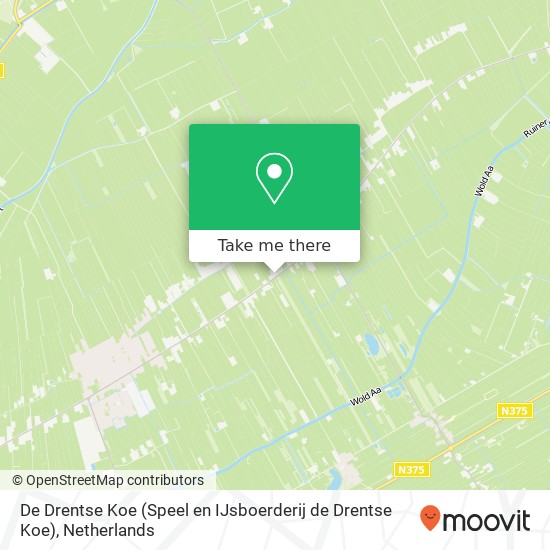 De Drentse Koe (Speel en IJsboerderij de Drentse Koe) Karte