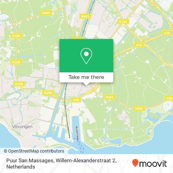 Puur San Massages, Willem-Alexanderstraat 2 Karte