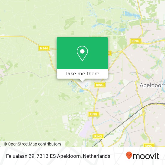 Felualaan 29, 7313 ES Apeldoorn map