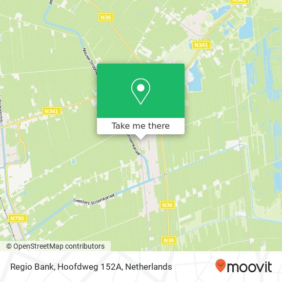 Regio Bank, Hoofdweg 152A map