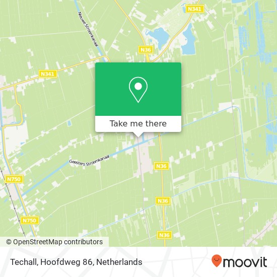 Techall, Hoofdweg 86 map