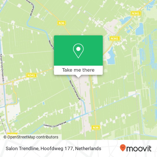 Salon Trendline, Hoofdweg 177 map
