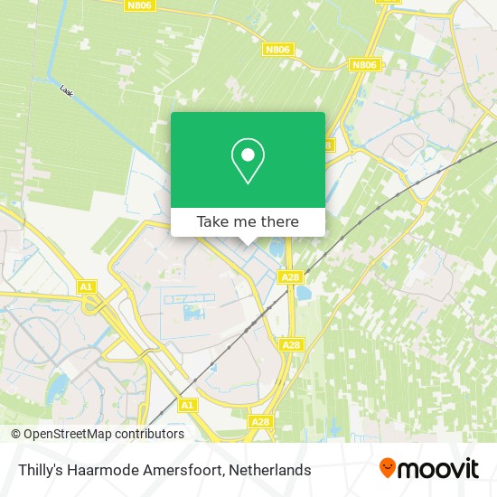 Thilly's Haarmode Amersfoort Karte