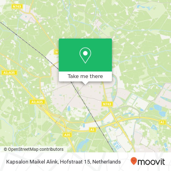 Kapsalon Maikel Alink, Hofstraat 15 map