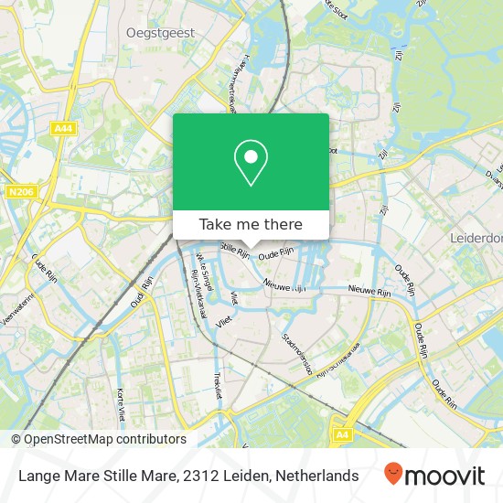 Lange Mare Stille Mare, 2312 Leiden map