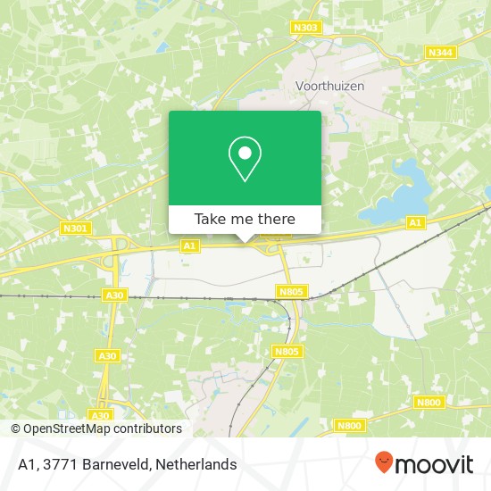 A1, 3771 Barneveld map