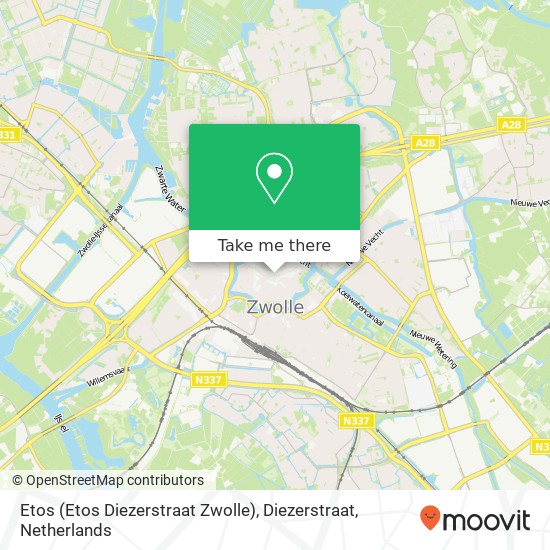 Etos (Etos Diezerstraat Zwolle), Diezerstraat Karte
