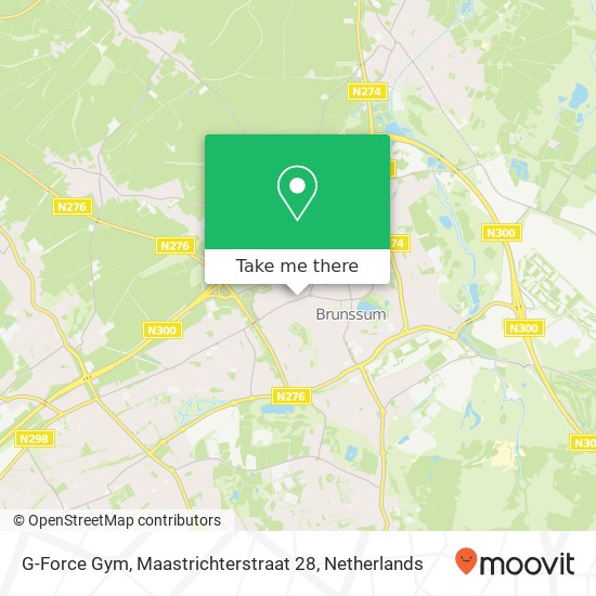 G-Force Gym, Maastrichterstraat 28 map