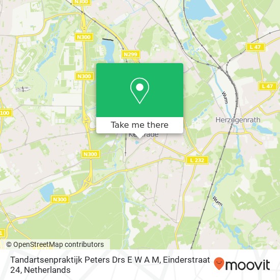 Tandartsenpraktijk Peters Drs E W A M, Einderstraat 24 map