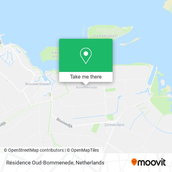 Résidence Oud-Bommenede, Kijkuitsedijk 1 map