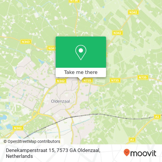 Denekamperstraat 15, 7573 GA Oldenzaal map