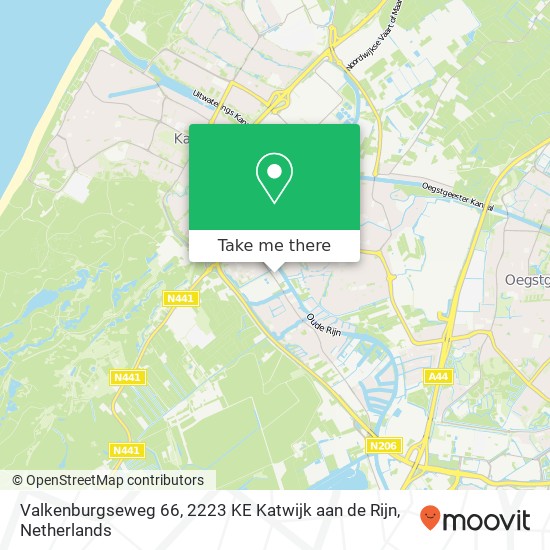 Valkenburgseweg 66, 2223 KE Katwijk aan de Rijn map