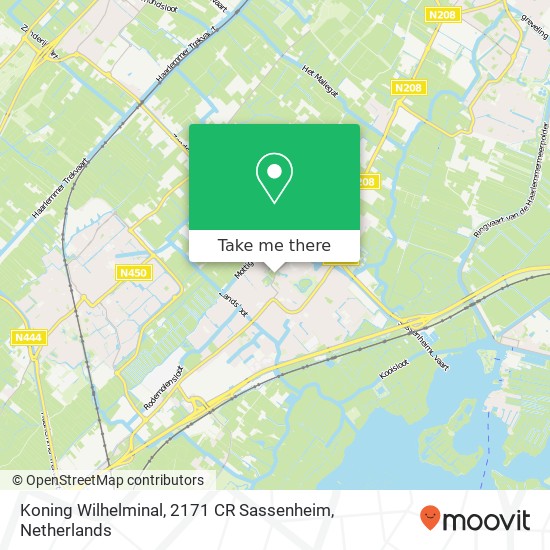 Koning Wilhelminal, 2171 CR Sassenheim map