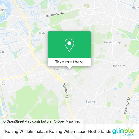 Koning Wilhelminalaan Koning Willem Laan map