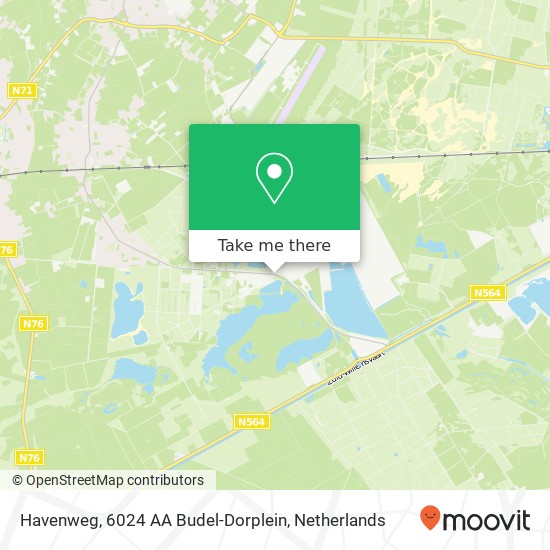 Havenweg, 6024 AA Budel-Dorplein map