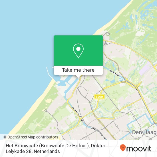 Het Brouwcafé (Brouwcafe De Hofnar), Dokter Lelykade 28 map