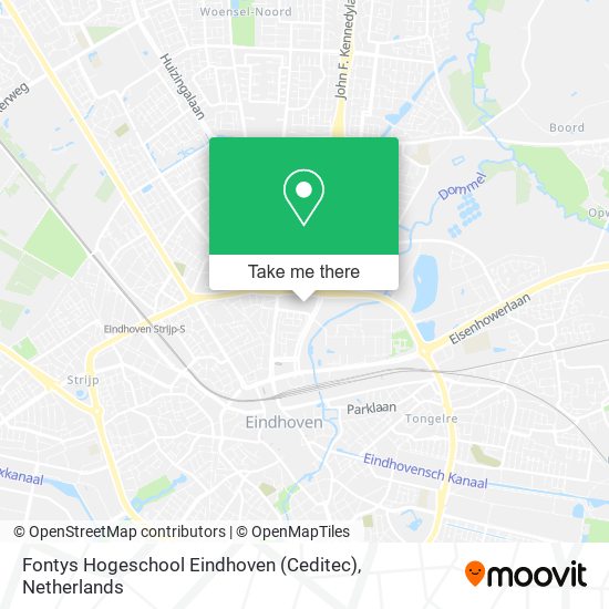 Fontys Hogeschool Eindhoven (Ceditec) Karte
