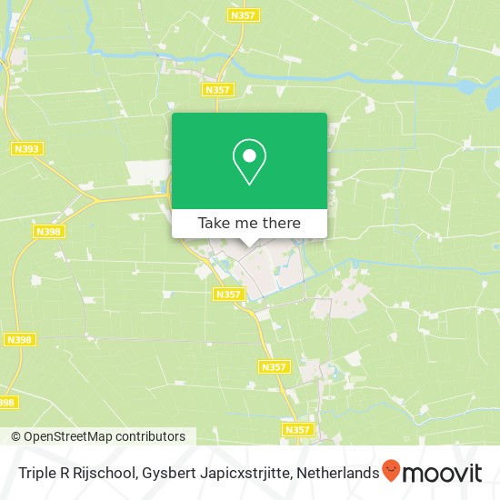 Triple R Rijschool, Gysbert Japicxstrjitte map