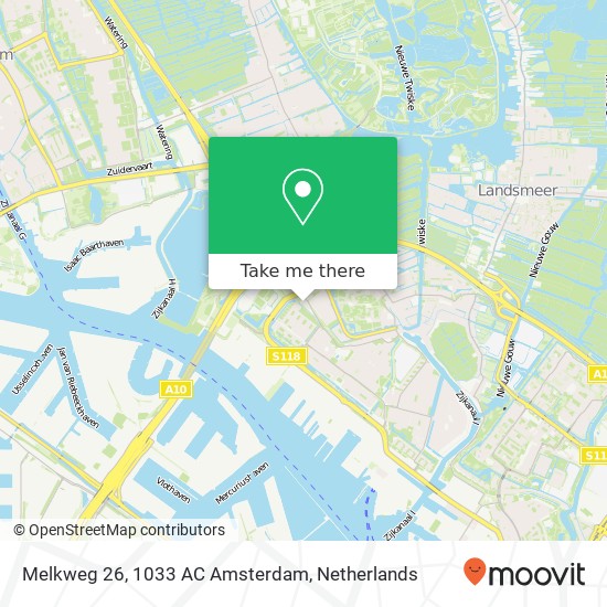 Melkweg 26, 1033 AC Amsterdam map