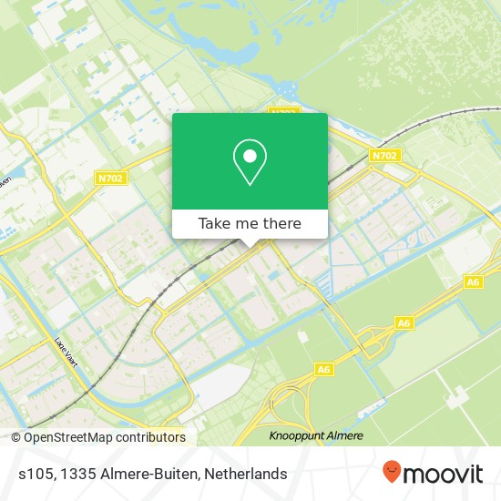 s105, 1335 Almere-Buiten map