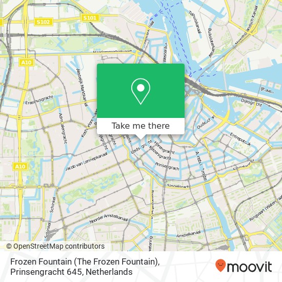 Frozen Fountain (The Frozen Fountain), Prinsengracht 645 Karte