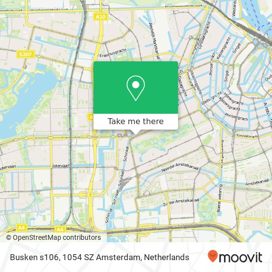 Busken s106, 1054 SZ Amsterdam Karte