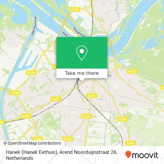 Hanek (Hanek Eethuis), Arend Noorduijnstraat 26 map