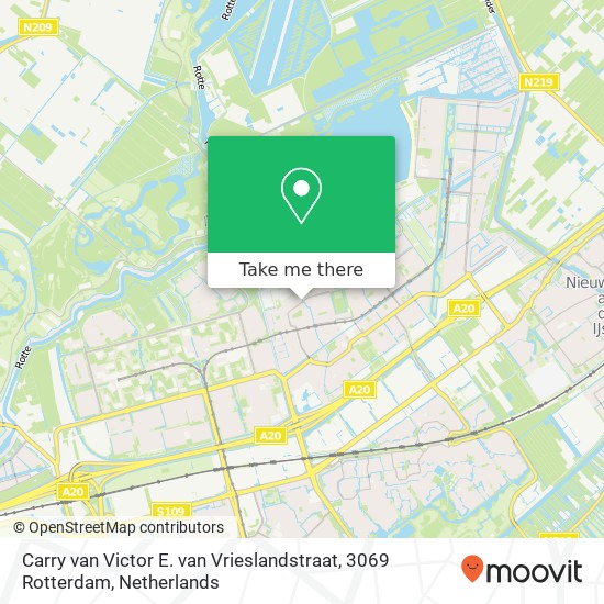 Carry van Victor E. van Vrieslandstraat, 3069 Rotterdam Karte