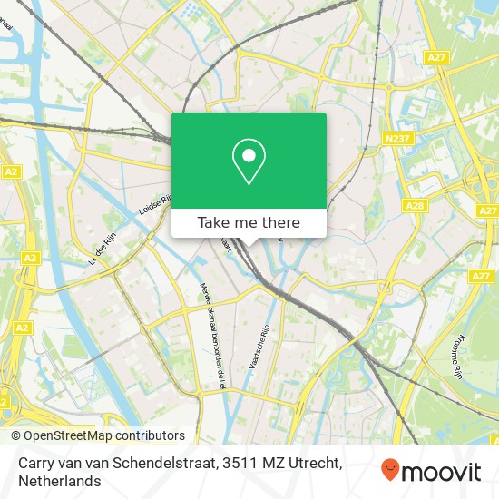 Carry van van Schendelstraat, 3511 MZ Utrecht Karte