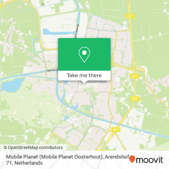 Mobile Planet (Mobile Planet Oosterhout), Arendshof 71 Karte