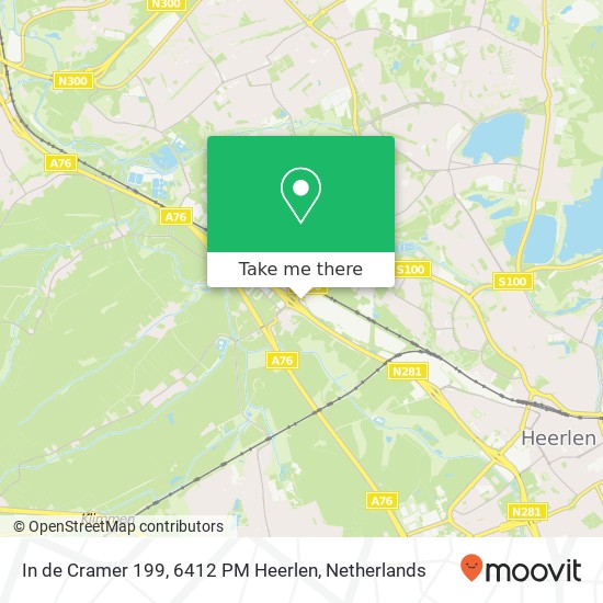 In de Cramer 199, 6412 PM Heerlen map