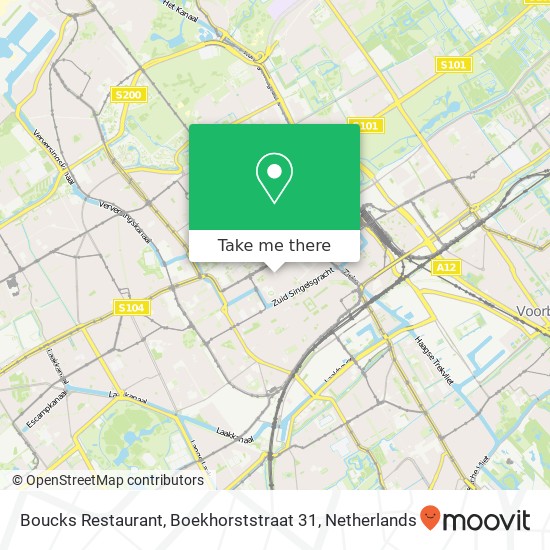 Boucks Restaurant, Boekhorststraat 31 map