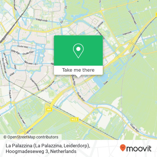 La Palazzina (La Palazzina, Leiderdorp), Hoogmadeseweg 3 map