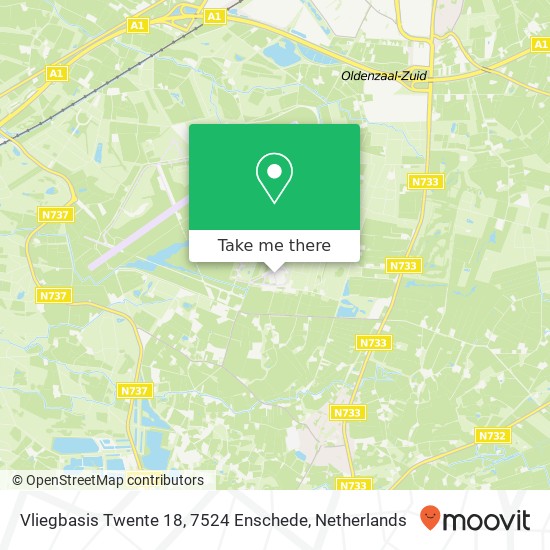 Vliegbasis Twente 18, 7524 Enschede map
