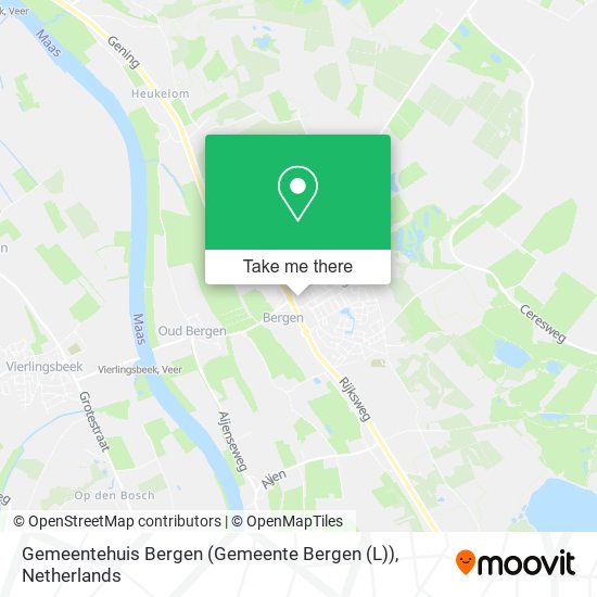 Gemeentehuis Bergen (Gemeente Bergen (L)) map