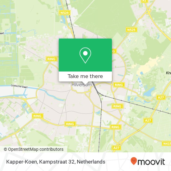 Kapper-Koen, Kampstraat 32 Karte