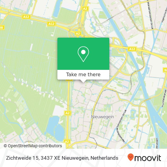 Zichtweide 15, 3437 XE Nieuwegein map