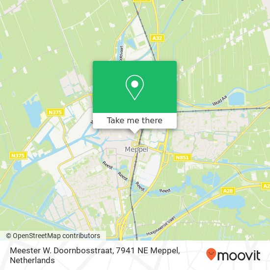 Meester W. Doornbosstraat, 7941 NE Meppel map