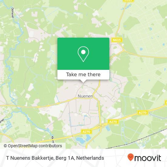 T Nuenens Bakkertje, Berg 1A map