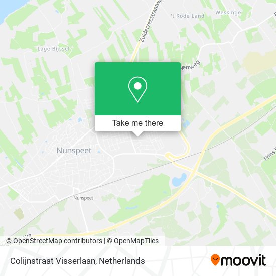 Colijnstraat Visserlaan map