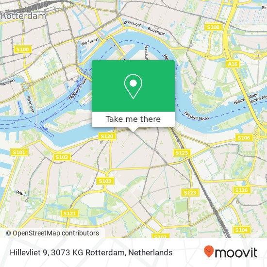 Hillevliet 9, 3073 KG Rotterdam map