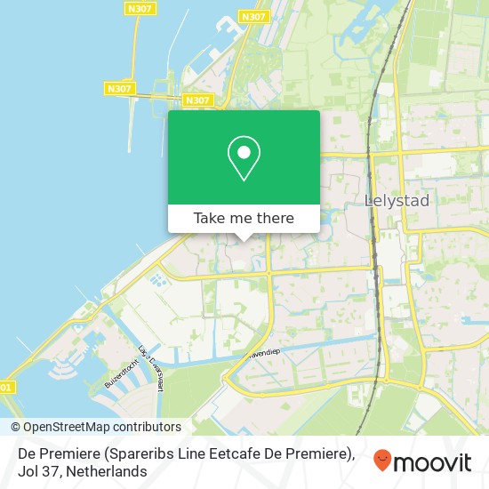 De Premiere (Spareribs Line Eetcafe De Premiere), Jol 37 map