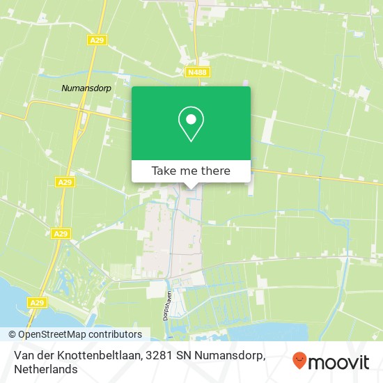 Van der Knottenbeltlaan, 3281 SN Numansdorp map